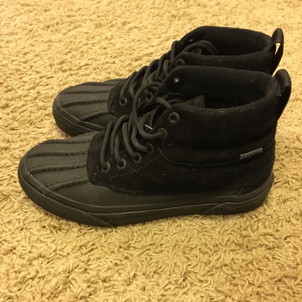 Black vans - worn once